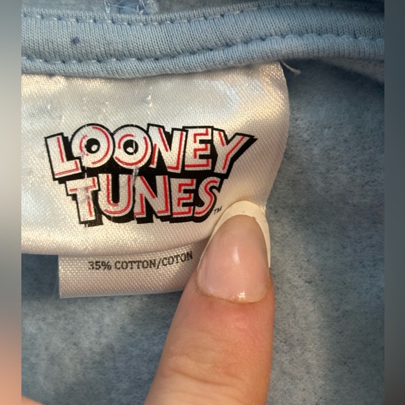 LOONEY TUNES Tweety Bird Vintage Cotton Blend Retro Vibes Hoodie - Picture 4 of 5